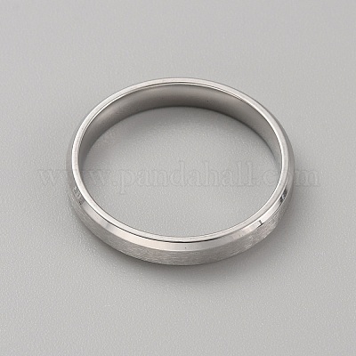 Простое кольцо из нержавеющей стали для мужчин и женщин RJEW-WH0015-06G-1
