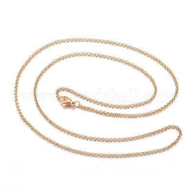 Wholesale 304 Stainless Steel Rolo Chains Necklaces Pandahall Com