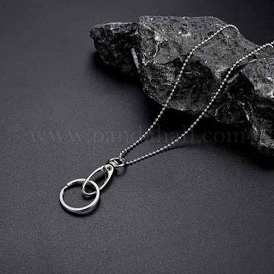 304 нержавеющая сталь шариковые цепи шейный ремешок шнур HJEW-SW00133-1