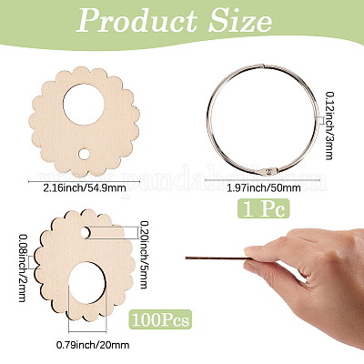 Катушка из мулине в форме цветка AJEW-GF0011-05-1