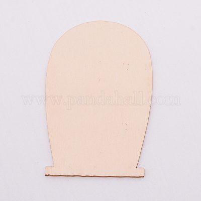 Кабошоны из натурального дерева WOOD-WH0104-30-1