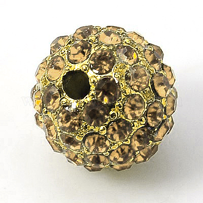 Legierung Strass Perlen&nbsp;RB-A034-10mm-A14G-1
