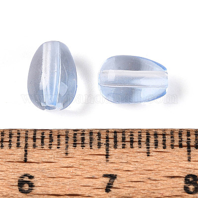 Выпечка расписные прозрачные стеклянные бусины DGLA-N014-10G-1