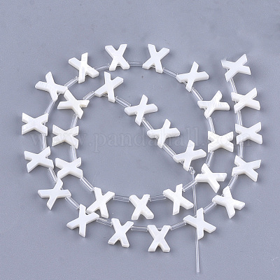 Бусины из натуральных пресноводных ракушек SHEL-T012-59X-1