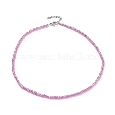 Набор ожерелий из бисера из цейлонского стекла NJEW-JN03801-1