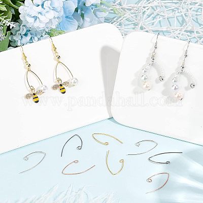 Da 1 A 100 Paia Di Ganci Francesi Per Orecchini, Orecchini A Monachella Riempiti In Oro Rosa 14k, 21 X 12 Mm, Monachella A Sfera Singola Solo Fhe.sb - Italia - Foto 3