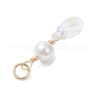 Подвески из ракушечного жемчуга и стекла PALLOY-JF04717-1