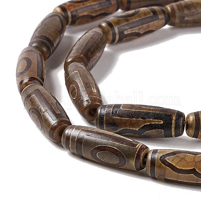 Тибетского стиля DZI бисер нитей G-A024-01O-1