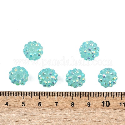 AB-цвет смолы горный хрусталь бисер RESI-S315-10x12-14-1