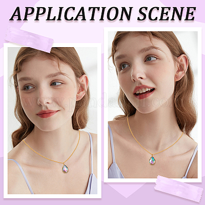 10 шт. 2 стиля подвески из латуни со стразами KK-BBC0008-53-1