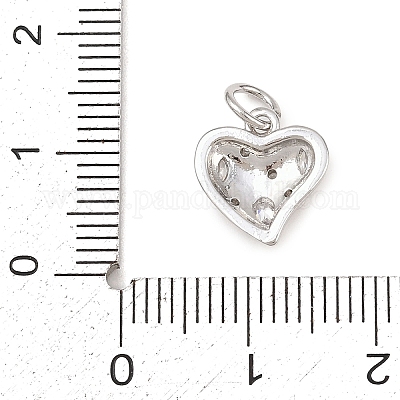 Латунные микропаве прозрачные подвески с фианитом KK-G544-05P-02-1