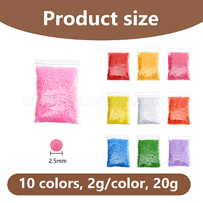 20 г двухцветных маленьких пенопластовых шариков KY-DC0001-46-1