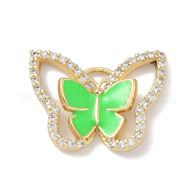 Покрытие стойки латунь микропаве прозрачные подвески из кубического циркония KK-A224-13G-02-1