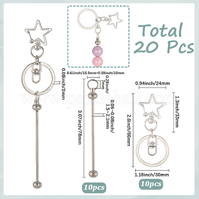 10 шт. застежки для брелка из сплава KEYC-SC0001-79A-1
