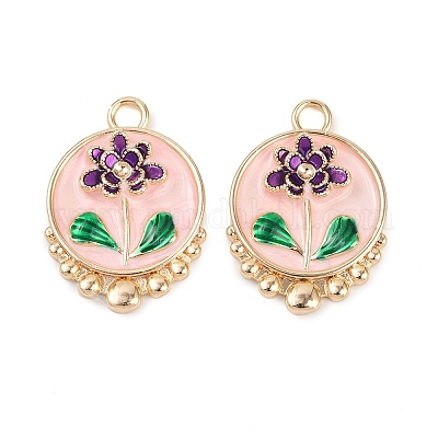 Латунь эмаль подвески KK-K351-48G-02-1