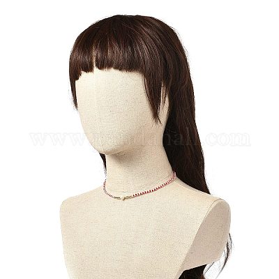 Ожерелье с подвеской в виде крыла NJEW-JN03688-1