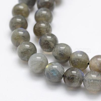 Природные лабрадорита бисер нитей G-P322-31-8mm-1