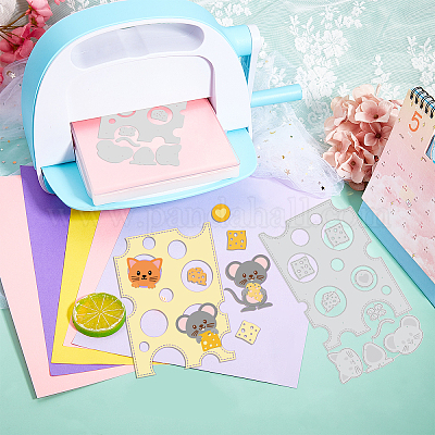 Углеродистая сталь разрезает трафареты DIY-WH0309-303-1