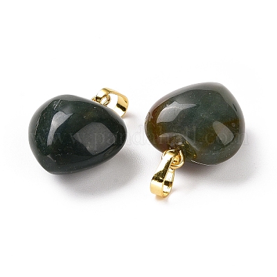 Природные моховой агат подвески G-I311-A08-G-1