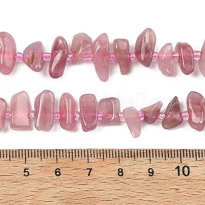 Природного розового кварца нитей бисера&nbsp;G-F821-A02-01-1