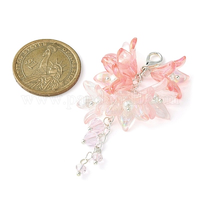 Украшение подвески из акрила и стекла HJEW-TA00032-1