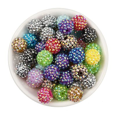 AB-цвет смолы горный хрусталь бисер RESI-S315-14x16-M-1