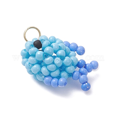 3 шт. подвески из стеклянных бусин PALLOY-MZ01010-1