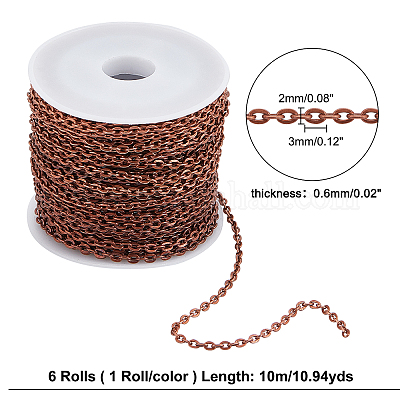 Shop ARRICRAFT 7Colors Iron Cable Chains for Jewelry Making - PandaHall  Selected