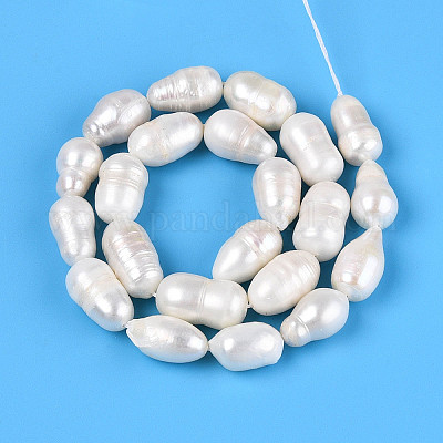 Нити из натурального культивированного пресноводного жемчуга PEAR-N012-09B-01-1