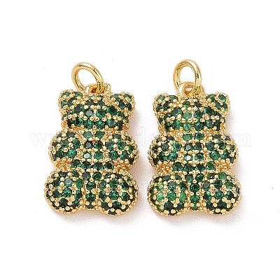 Латунные микро проложить кубического циркония подвески ZIRC-F134-23G-02-1