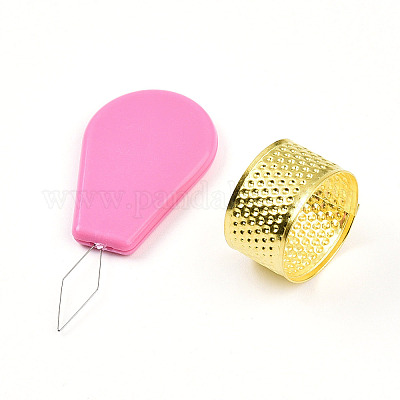 DIY 裁縫道具キット  スレッドを含む  はさみ  定規  ハンドル付きスチールシームリッパー  簡単な自動スレッダー  針  ボタン  ビニール袋  ミックスカラー  11~125x10~105x2mm&nbsp;DIY-H173-02-1