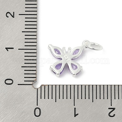 925 стерлингового серебра микро проложить кубического циркония подвески&nbsp;LS-STER-Q002-03C-1