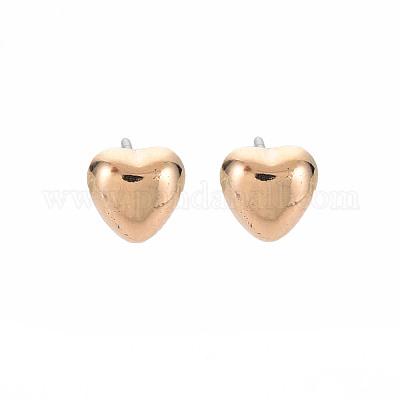 Orecchini a cuore per donna&nbsp;EJEW-S213-02A-01G-RS-1