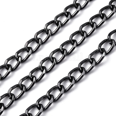 Оксидированные алюминиевые кубинские звенья цепи CHA-S002-03B-1