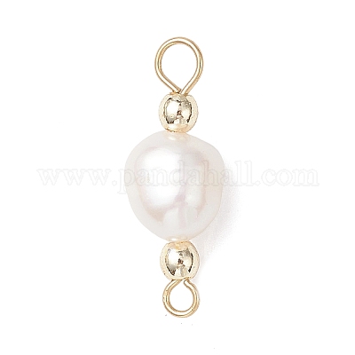 Подвески-фигурки из натурального пресноводного жемчуга с синтетическим немагнитным гематитом в форме картофеля PALLOY-JF04713-1