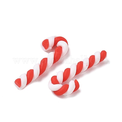 Рождественские бусины из полимерной глины ручной работы CLAY-P005-03A-02-1