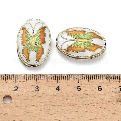 Бусины ручной работы перегородчатой CLB-Z001-04G-02-1