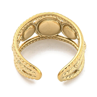 Ионное покрытие (ip) 304 нержавеющая сталь синтетические бирюзовые манжеты кольца G-Z056-06G-01-1