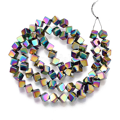 Гальванические нити из синтетических немагнитных гематитовых бусин G-T139-62F-1