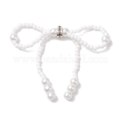 Большие подвески из стекла и искусственного жемчуга PALLOY-MZ00185-01-1