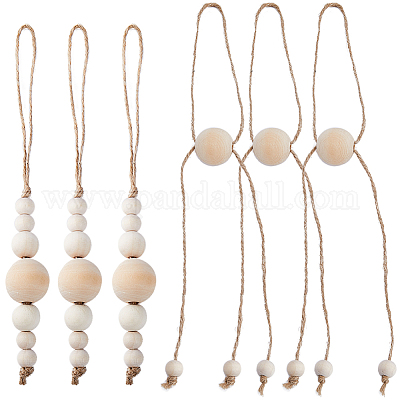 2 набор из 2 колец для салфеток из пеньковой веревки AJEW-GF0007-48-1