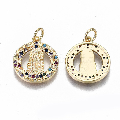 Латунные подвески из микро-паве&nbsp;KK-S356-158G-NF-1