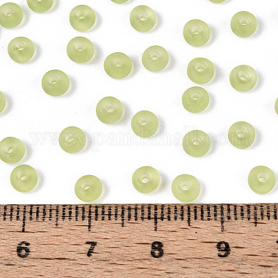 Прозрачные матовые цветные стеклянные бусины SEED-T007-12C-1