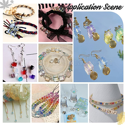 420 шт. 12-цветные прозрачные стеклянные бусины для выпечки GLAA-PH0003-11-1