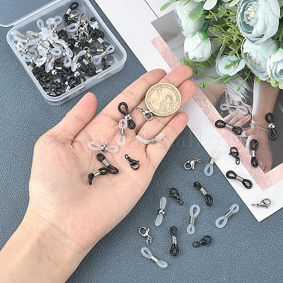 60шт 6-х стилевых силиконовых держателя для очков FIND-GA0001-84-1