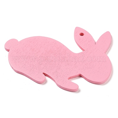 Односторонние деревянные подвески с принтом на пасхальную тему WOOD-M010-03A-1