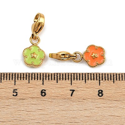 Подвесные украшения из эмали из нержавеющей стали 304 STAS-G359-05G-1