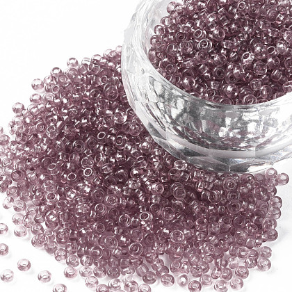 11/0 Grade A Transparent Glass Seed Beads X-SEED-Q006-F10-1