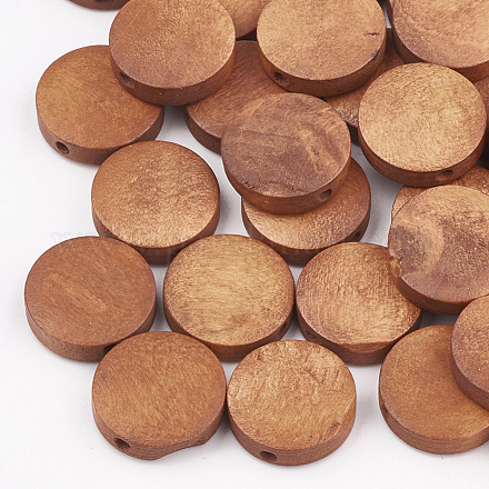 Cuentas de madera de pera natural WOOD-T009-1.5cm-04-1