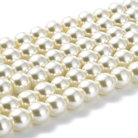 Chapelets de perles en verre nacré HY-XCP0004-01-8mm-1